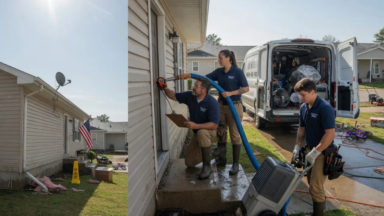Ceiling Water Damage Restoration in Russellville, AL near me